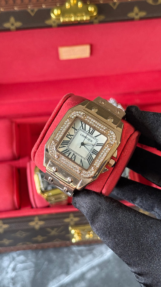 CRT DIAL ORO ROSA DIAMANTES 39mm