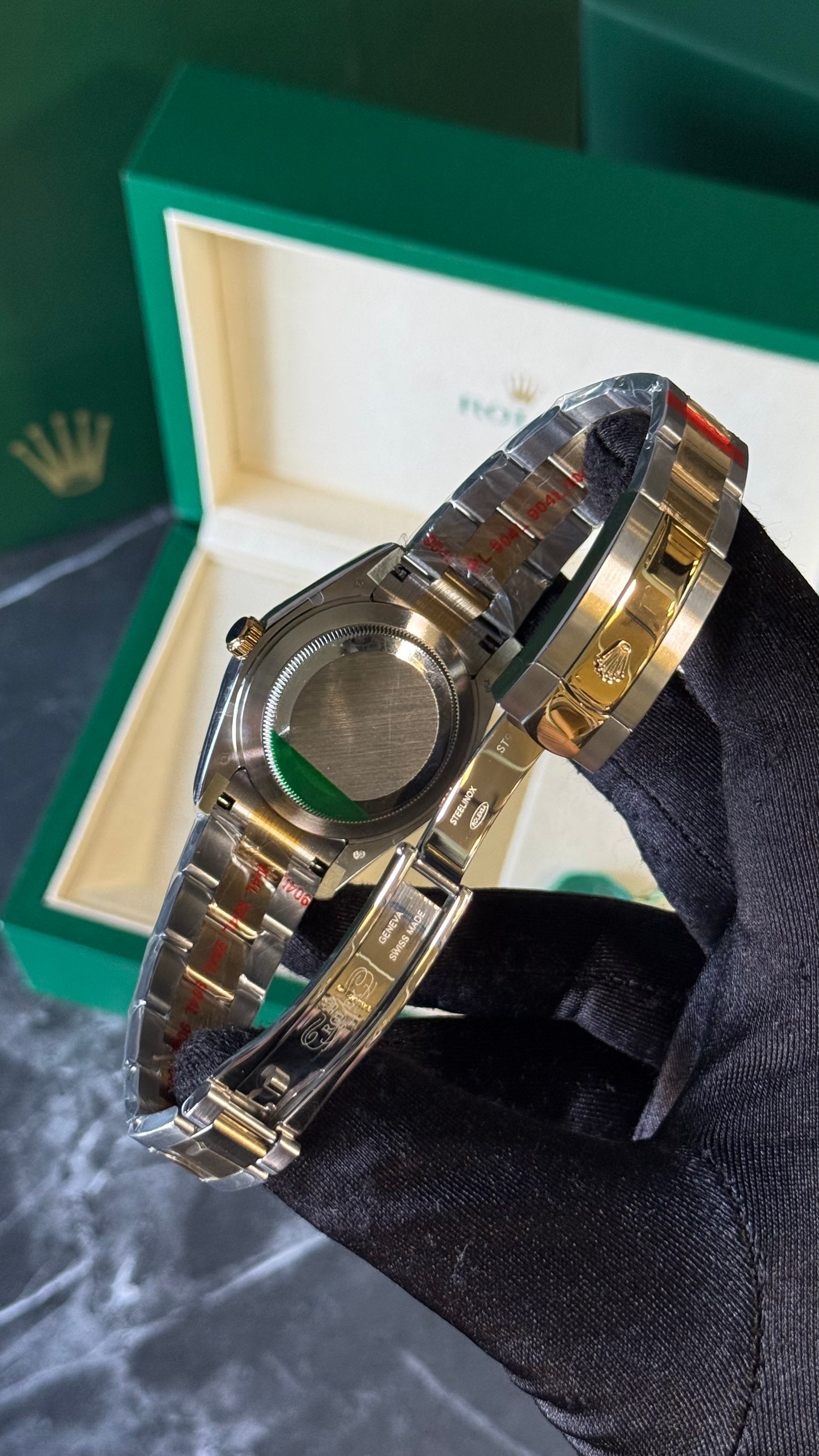 RLX DATEJUST (BICOLOR/ VERDE)