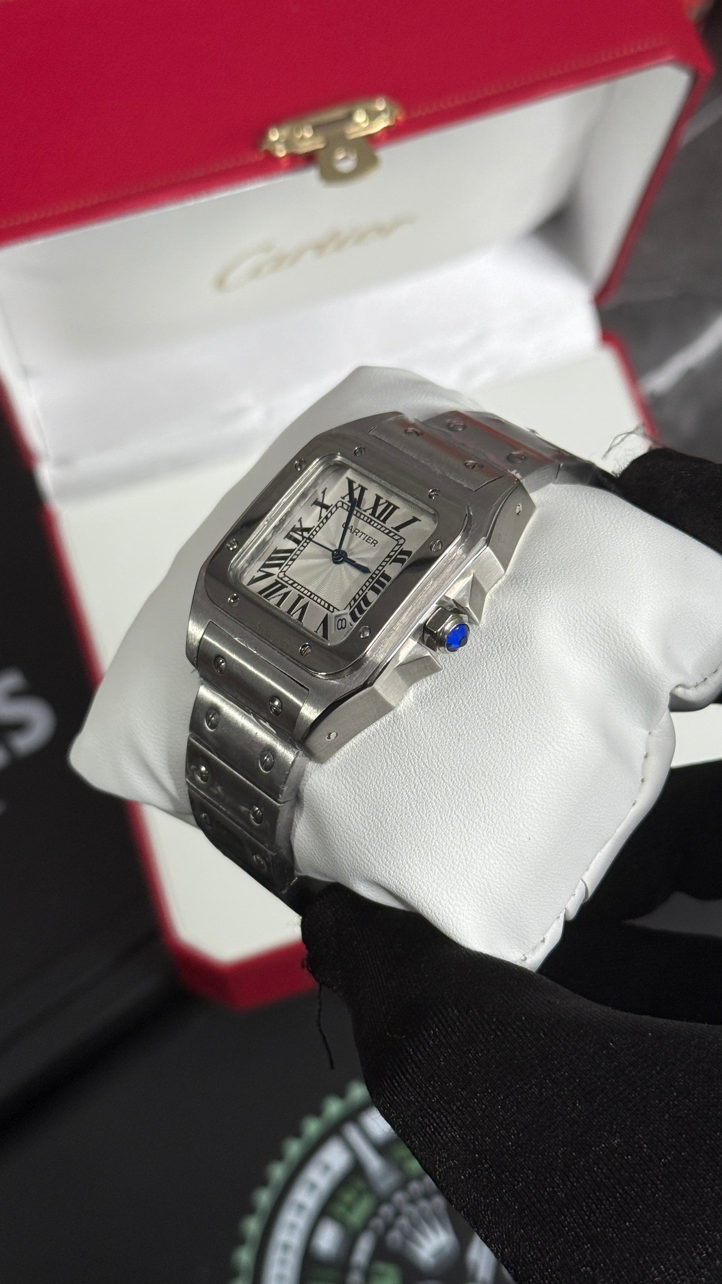 CRT SANTOS (PLATA/BLANCO) 36MM