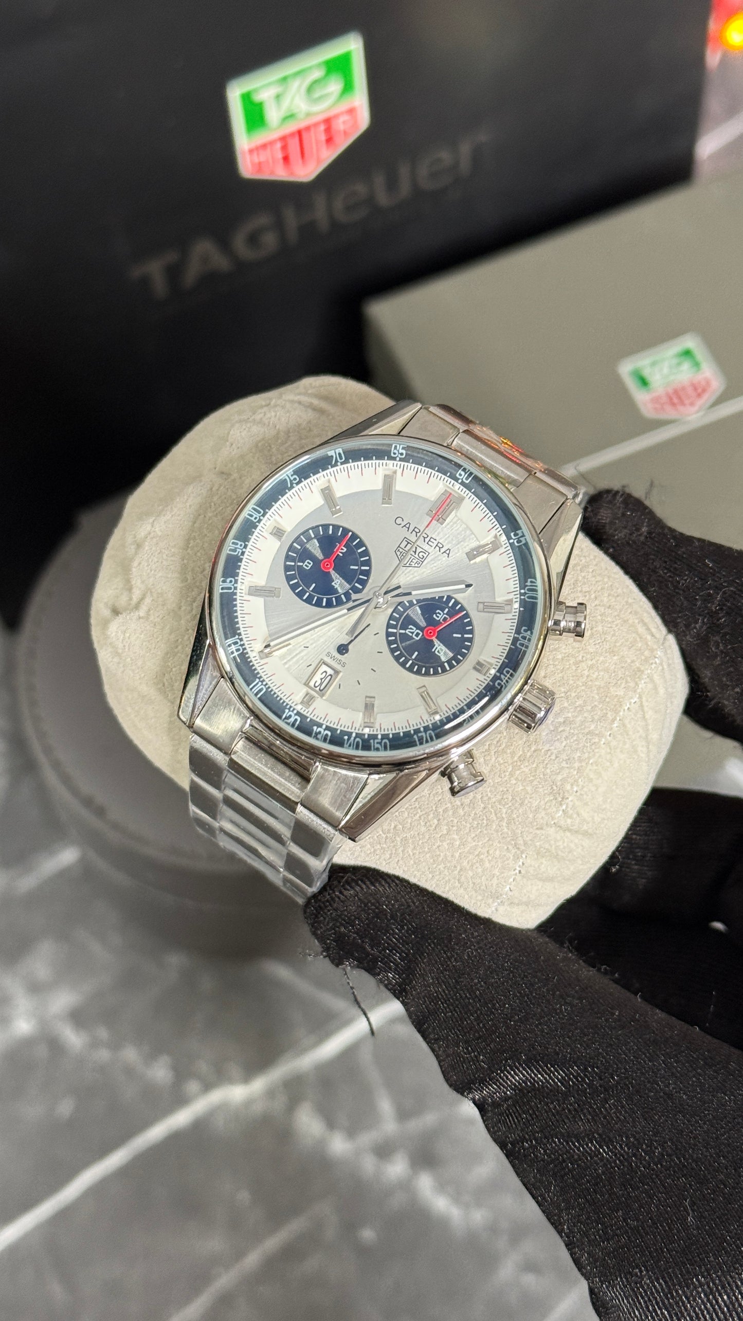 TH CARRERA CHRONOGRAPH (FULL PLATA)