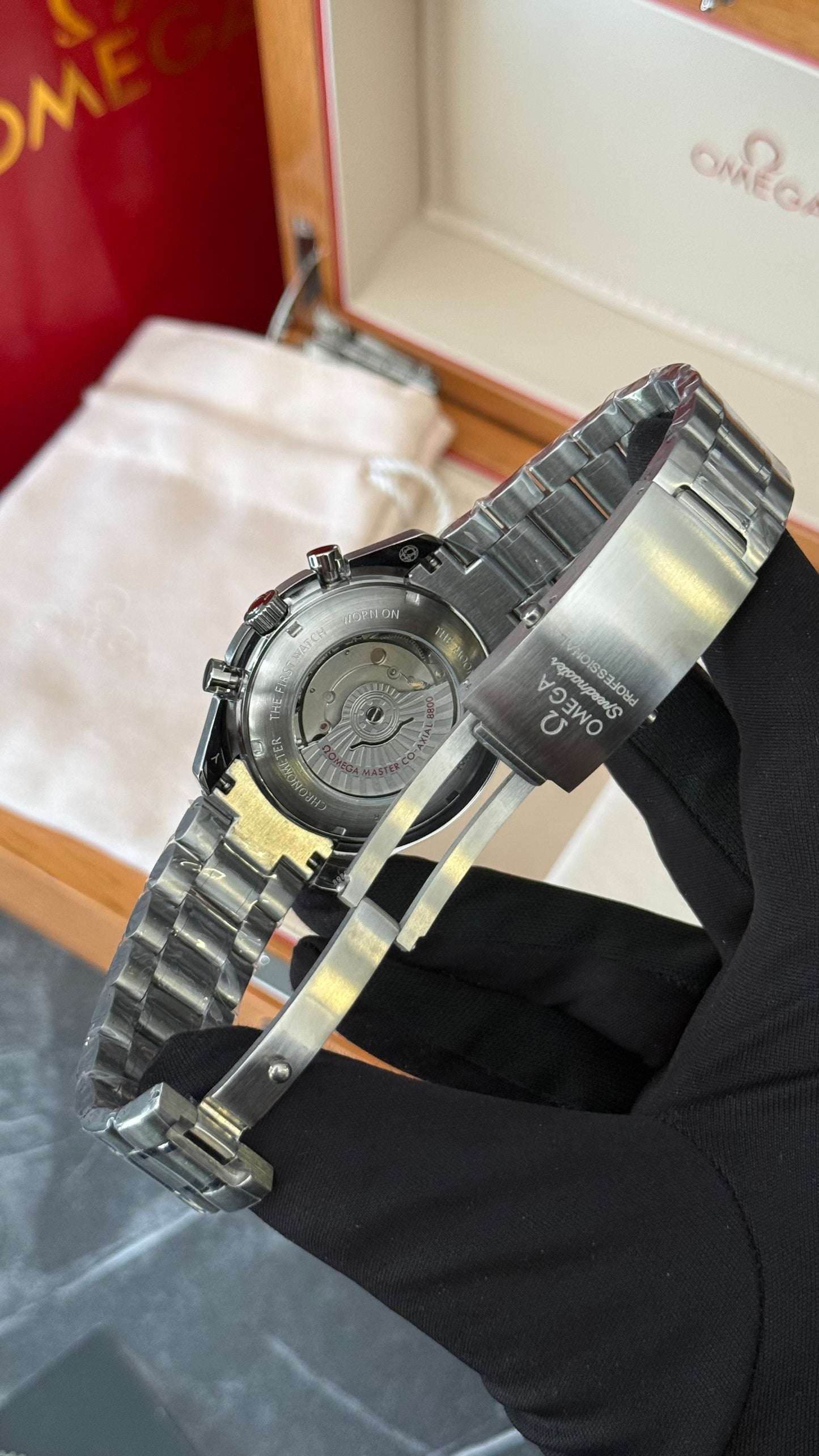 OMG SPEEDMASTER (NEGRO/PLATA) CO AUTOMÁTICO