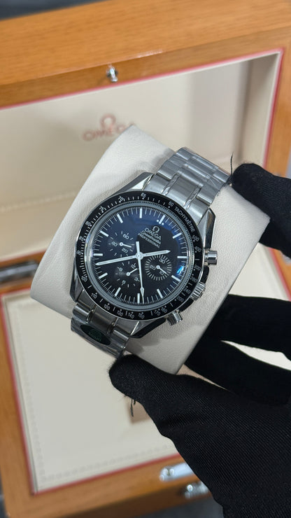OMG SPEEDMASTER (PLATA/NEGRA) AUTOMÁTICO