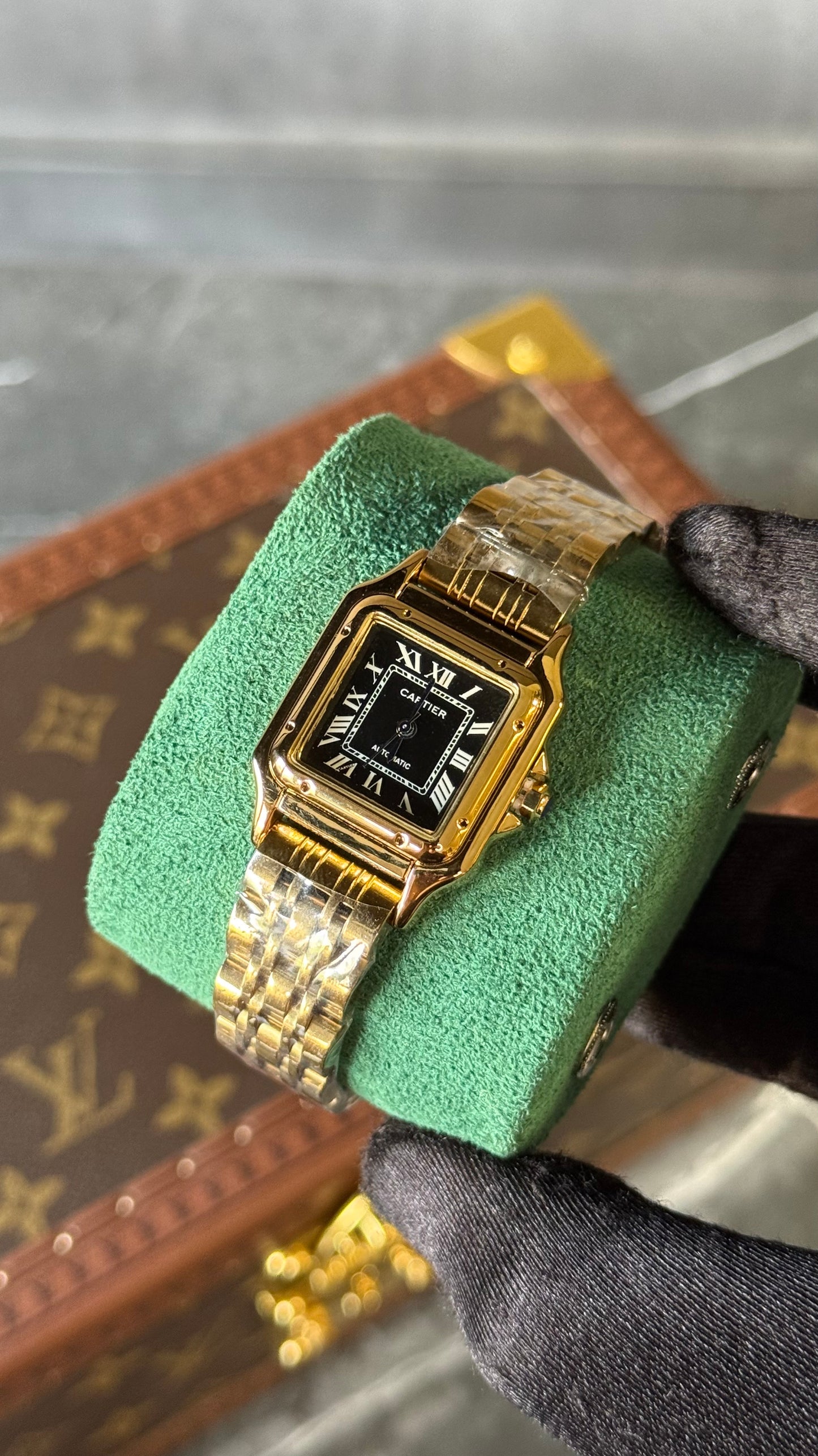 CRT PANTHÈRE DORADO / NEGRO 28mm