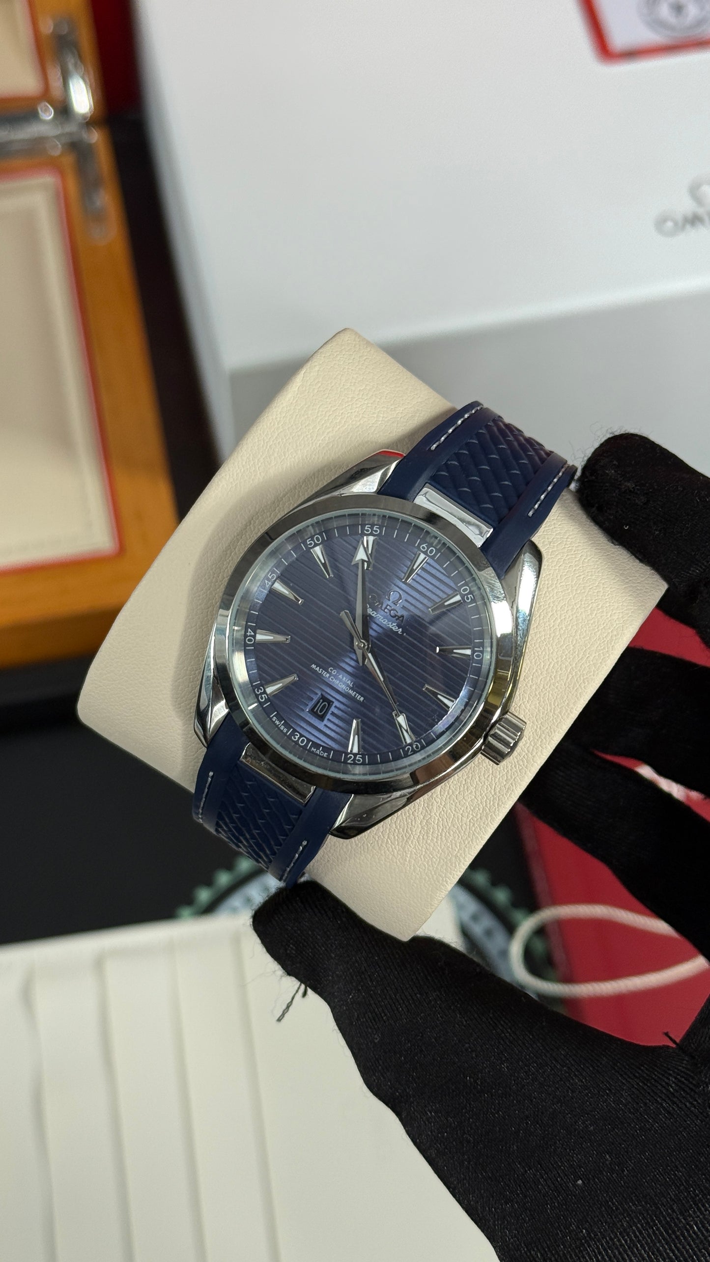 OMG SEAMASTER (PLATA/AZUL)