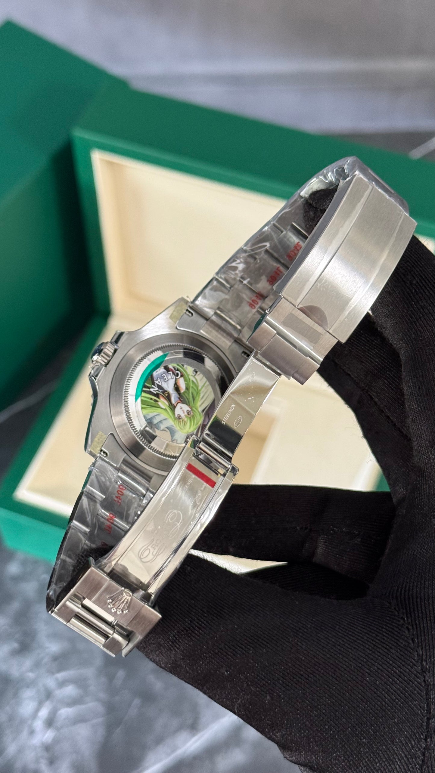 RLX SUBMARINER KERMIT (NEGRO/VERDE) SUPERCL0N