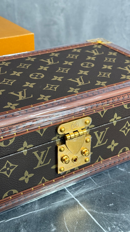 CAJA LV MARRÓN X 8 RELOJES