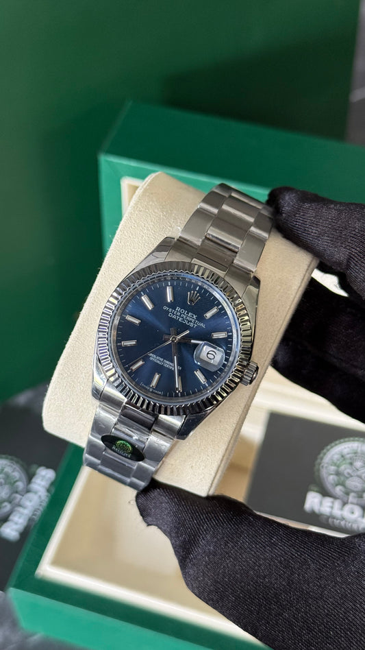 RLX DATEJUST PLATA/ AZUL CLAS