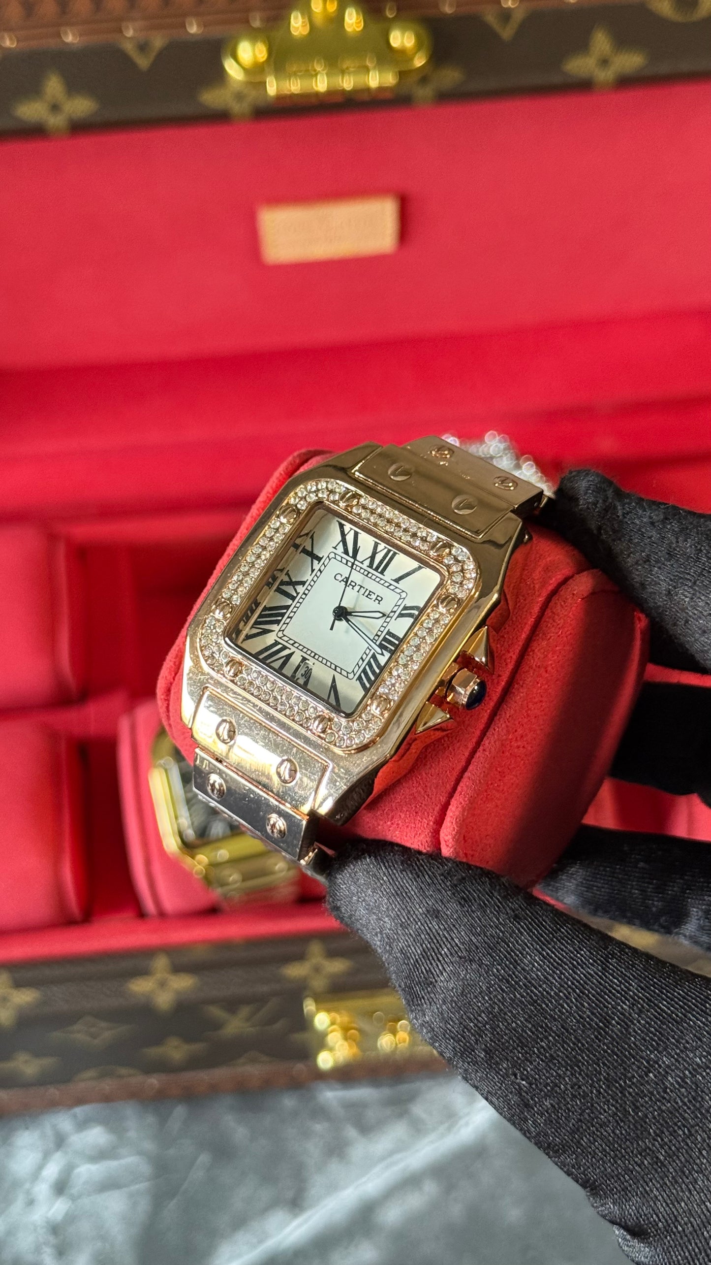CRT DIAL ORO ROSA DIAMANTES 39mm