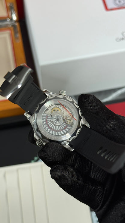 OMG SEAMASTER (PLATA/NEGRO) CAUCHO