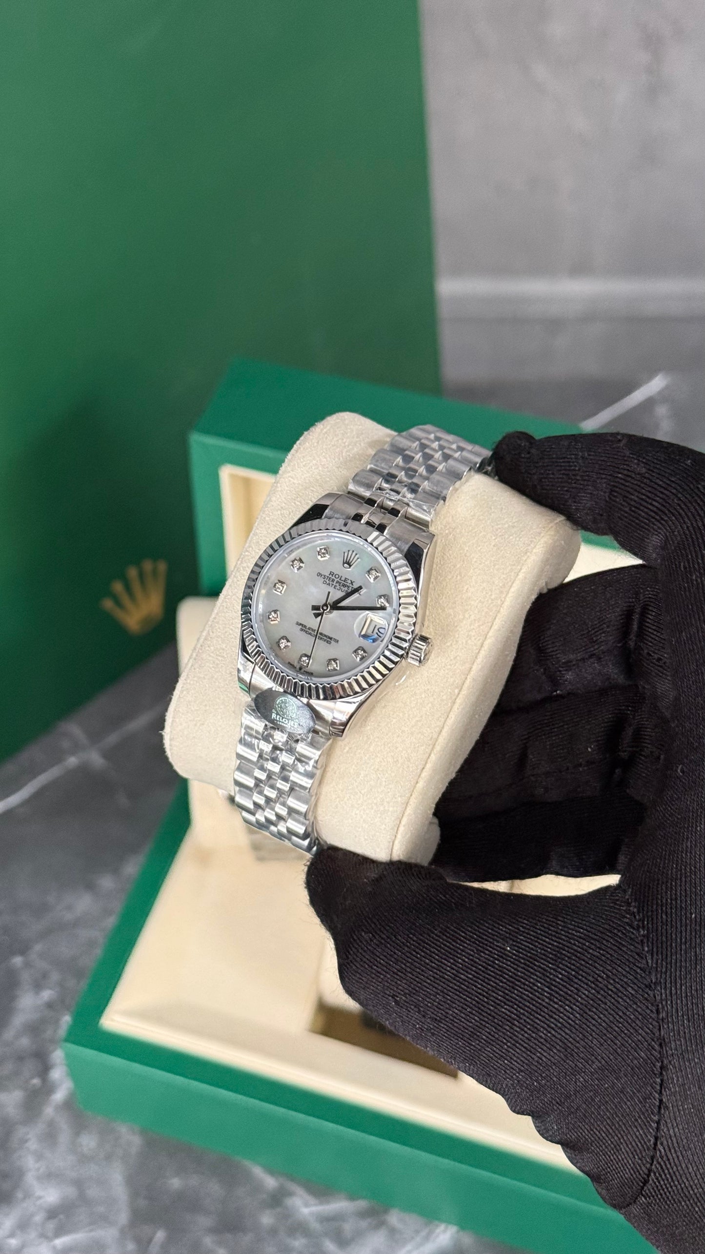 RLX DATEJUST JUBILEE CORAL PLATA 31MM