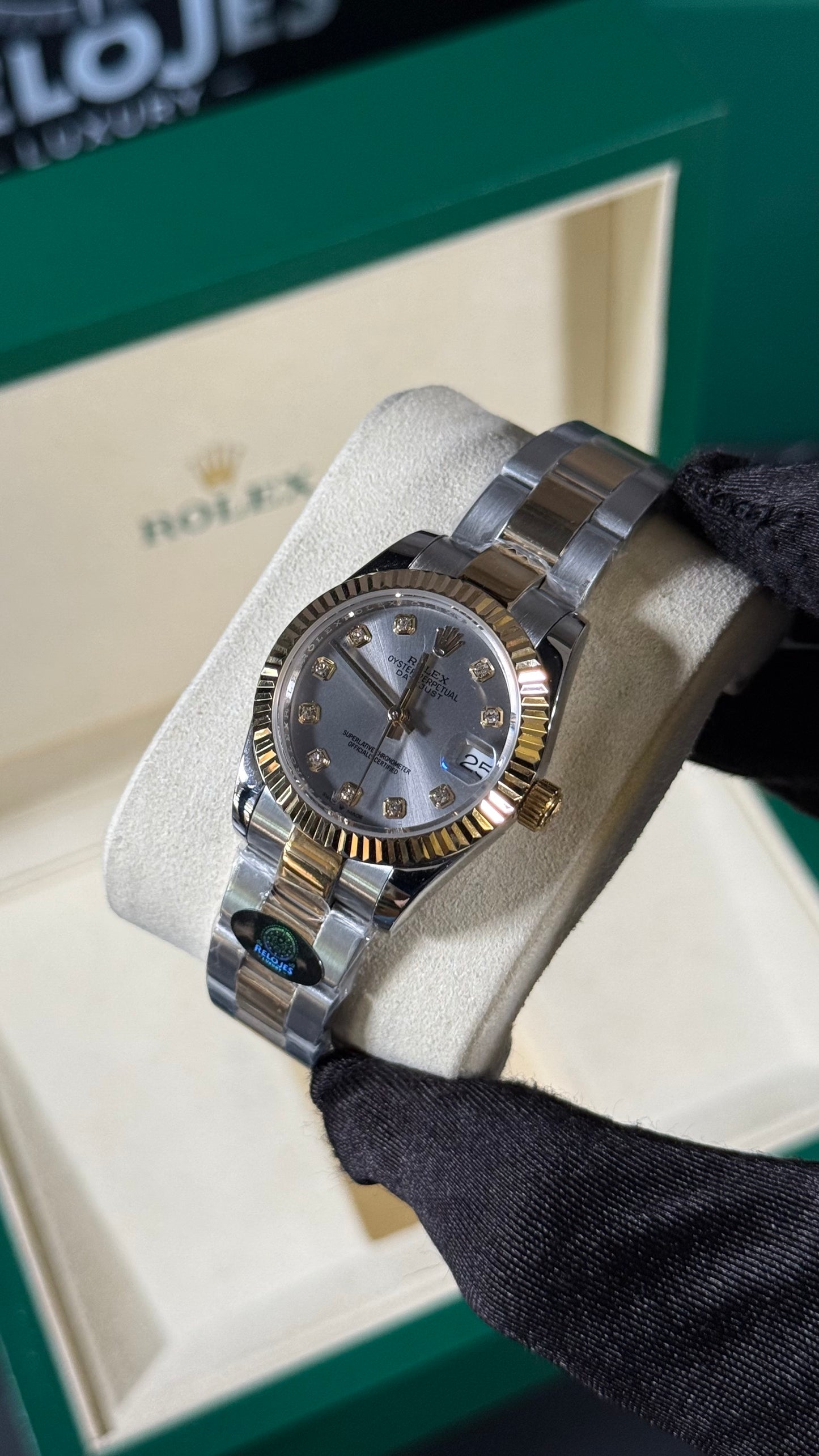RLX DATEJUST BICOLOR BR GRIS 31MM