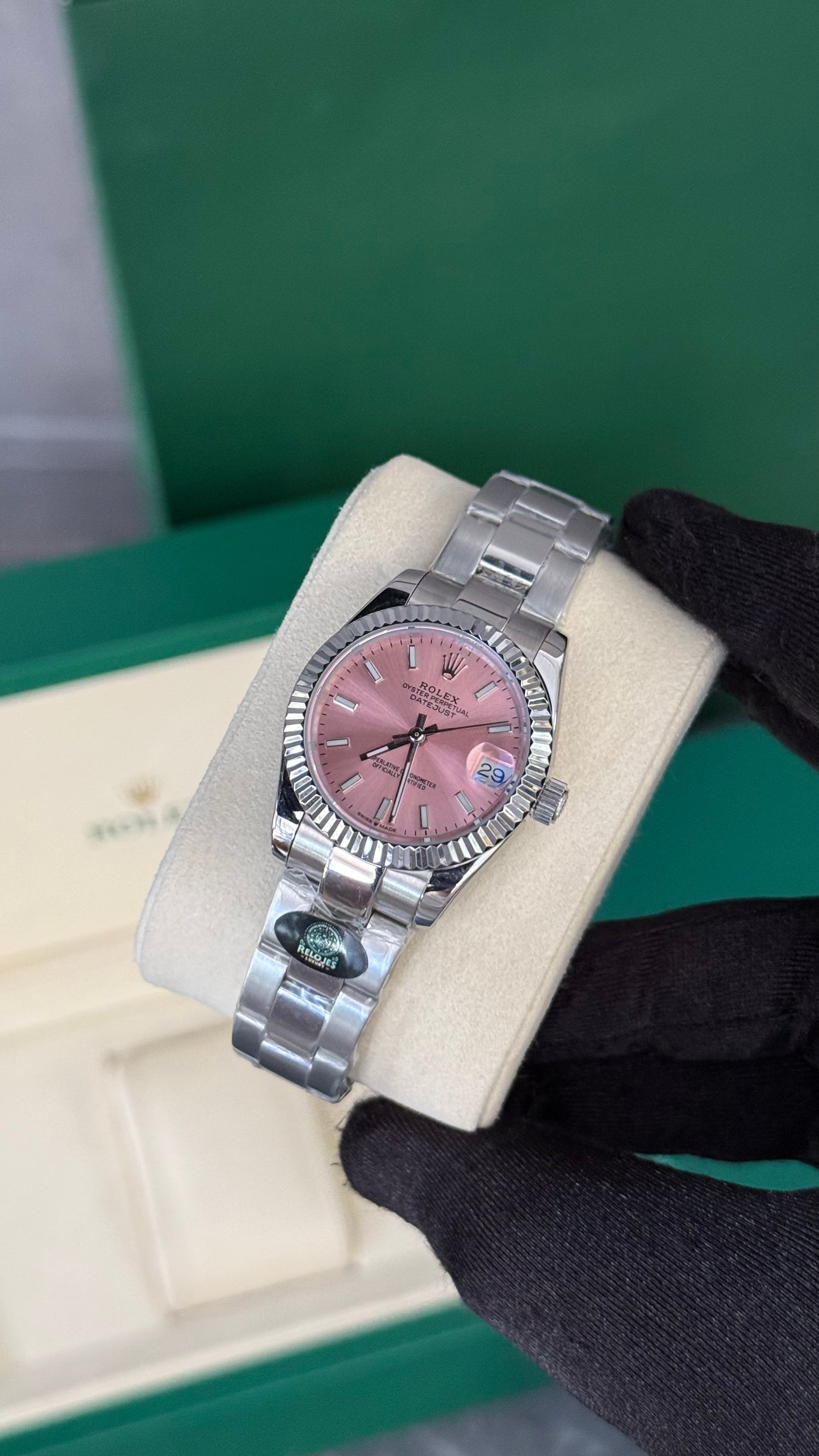 RLX DATEJUST (PLATA/ ROSA) 31 mm