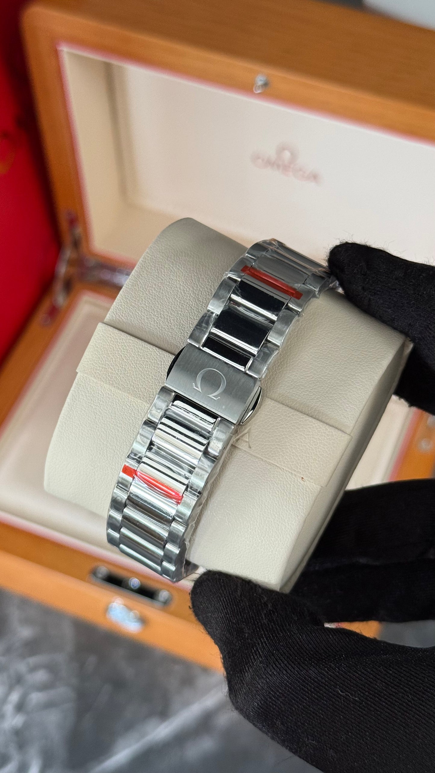 OMG AQUA TERRA (PLATA/NEGRO) 41mm