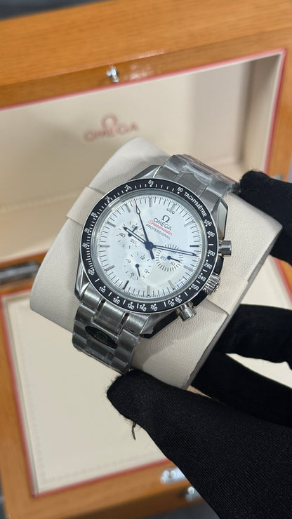 OMG SPEEDMASTER (PLATA/BLANCO) AUTOMÁTICO