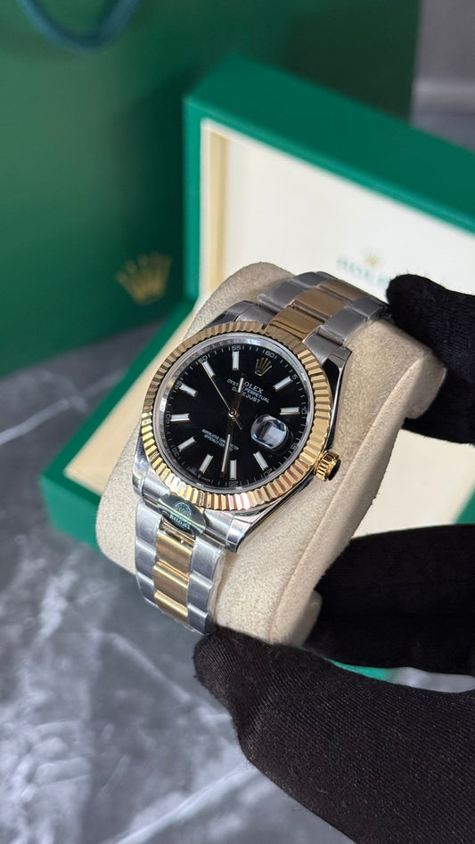 RLX DATEJUST (BICOLOR/ NEGRO) 41mm