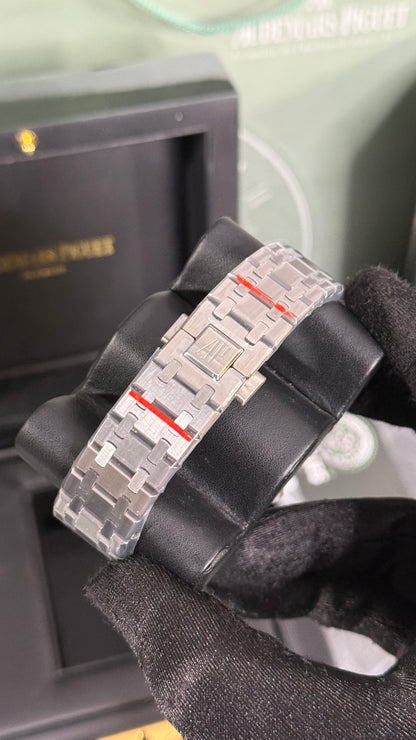 AP ROYAL OAK TURBILLON (PLATA/AZUL) DIAMANTES