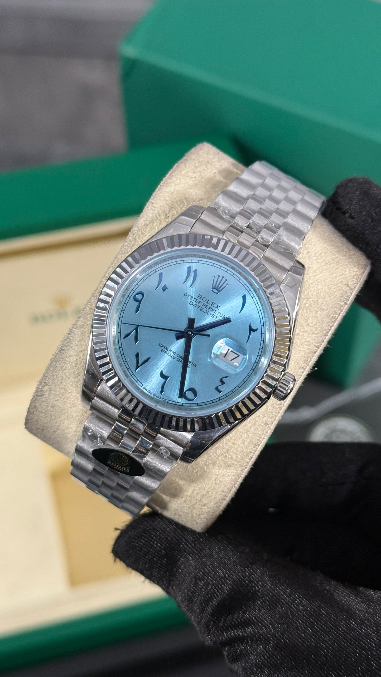 RLX DATEJUST JUBILEE (PLATA/AZUL-ARABIC) 2025