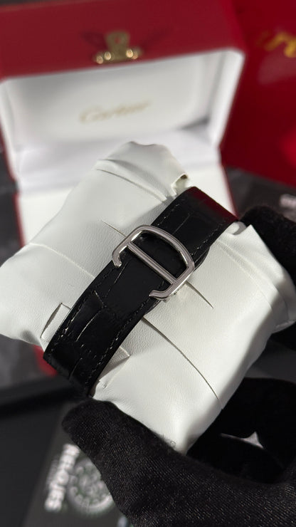 CRT SANTOS (PLATA/NEGRO) PIEL