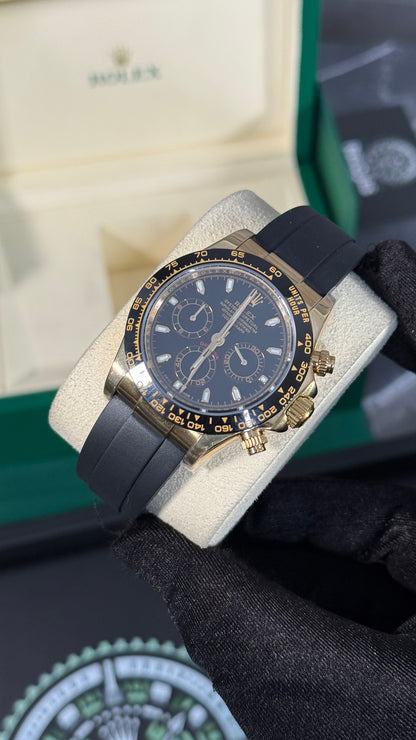 RLX DAYTONA (ORO-NEGRO/NEGRO) GOMA