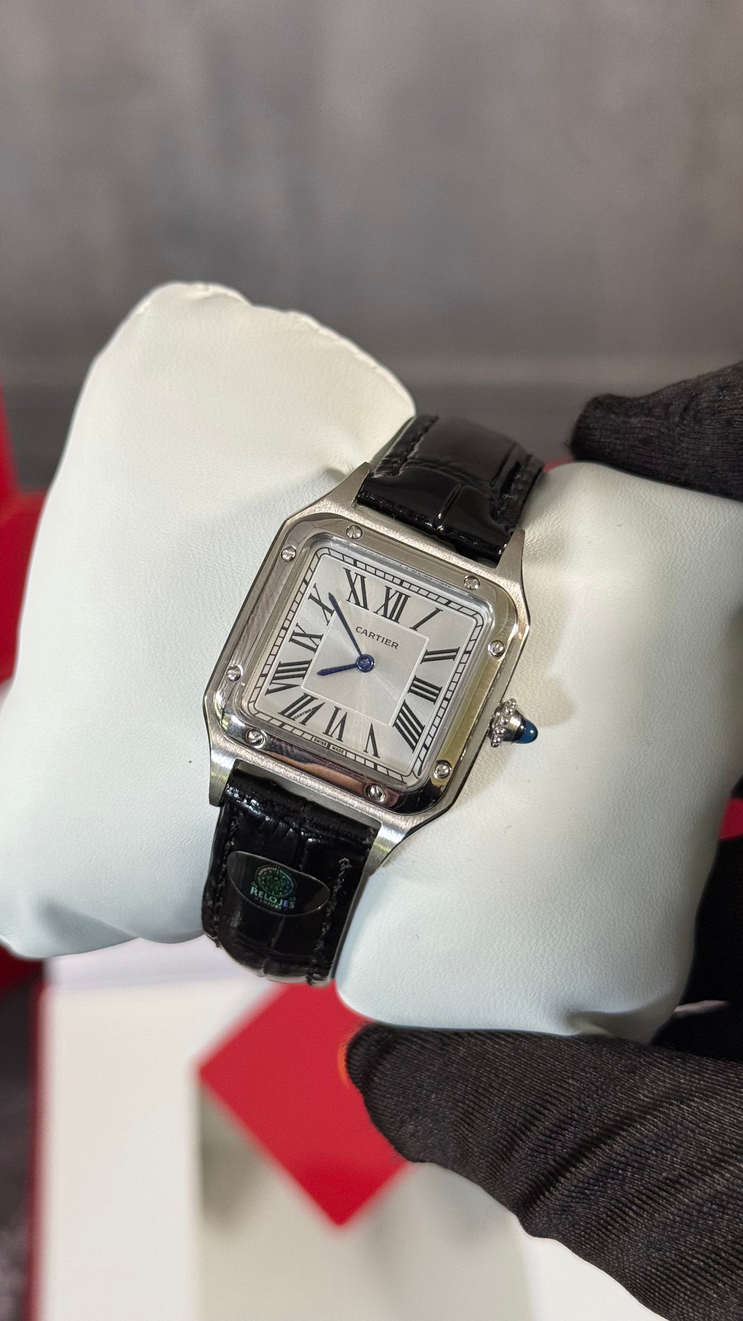CRT SANTOS-DUMONT (PLATA/NEGRO) 28MM