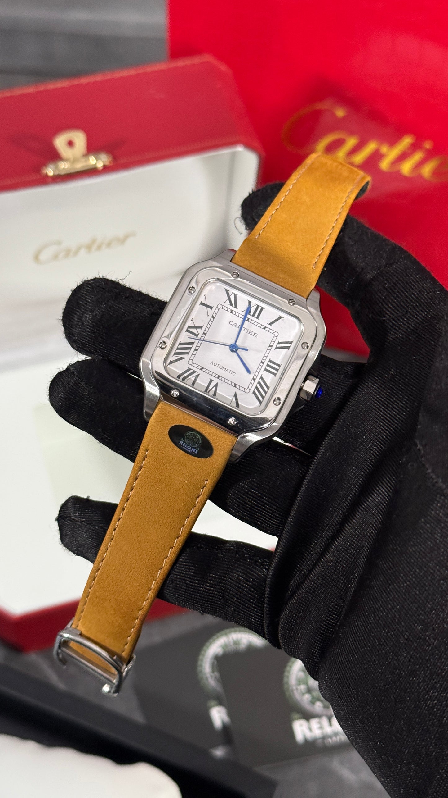 CRT SANTOS (PLATA/BLANCA) CUERO