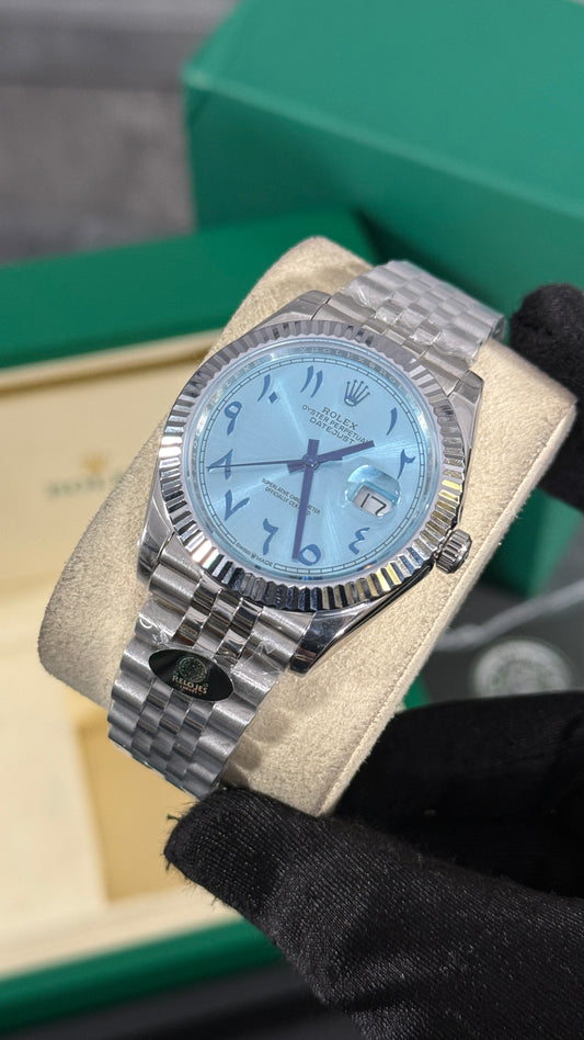 RLX DATEJUST JUBILEE (PLATA/AZUL-ARABIC) 2025