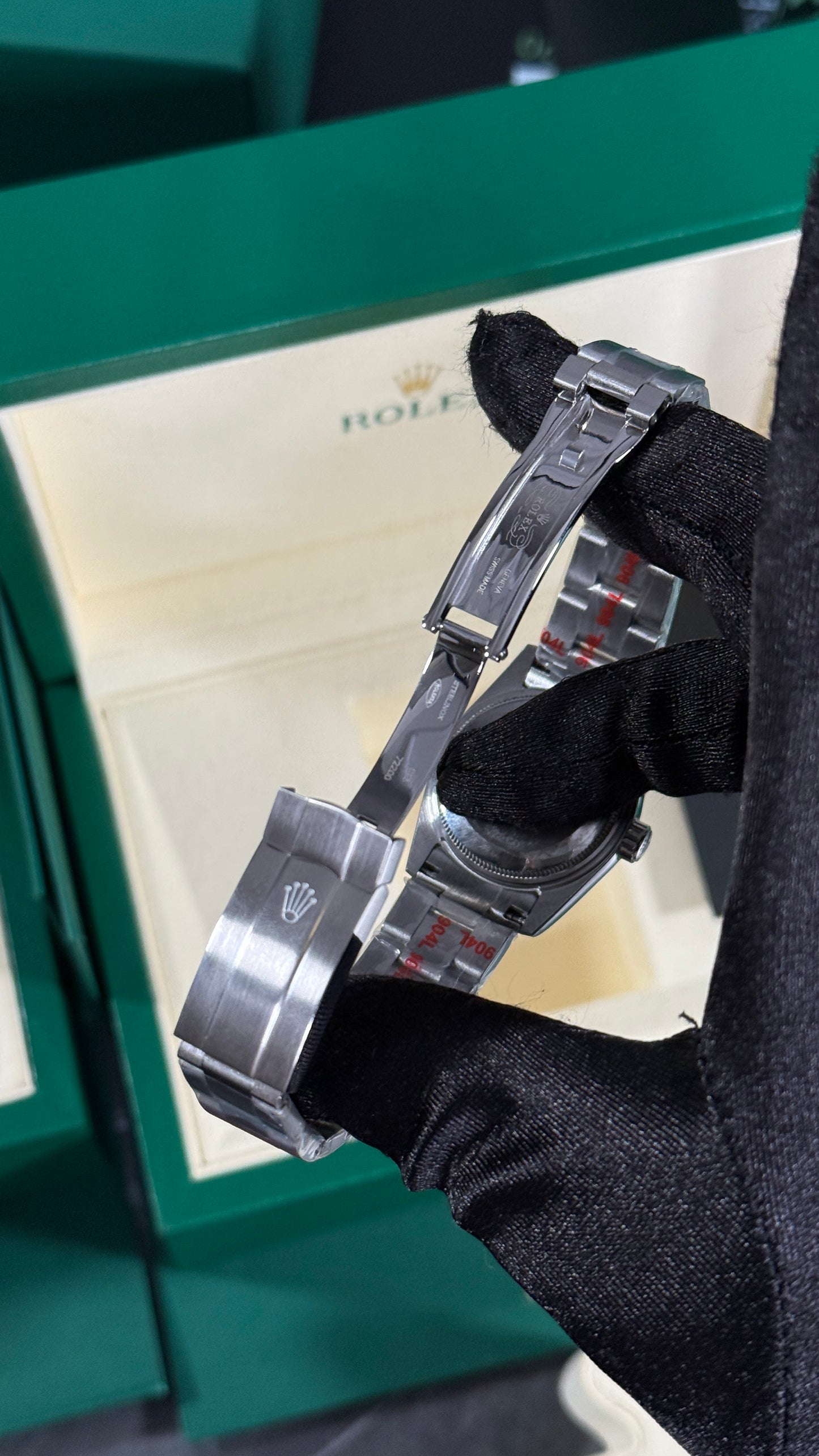 RLX OYSTER PERPETUAL (PLATA/NEGRO) 31 MM