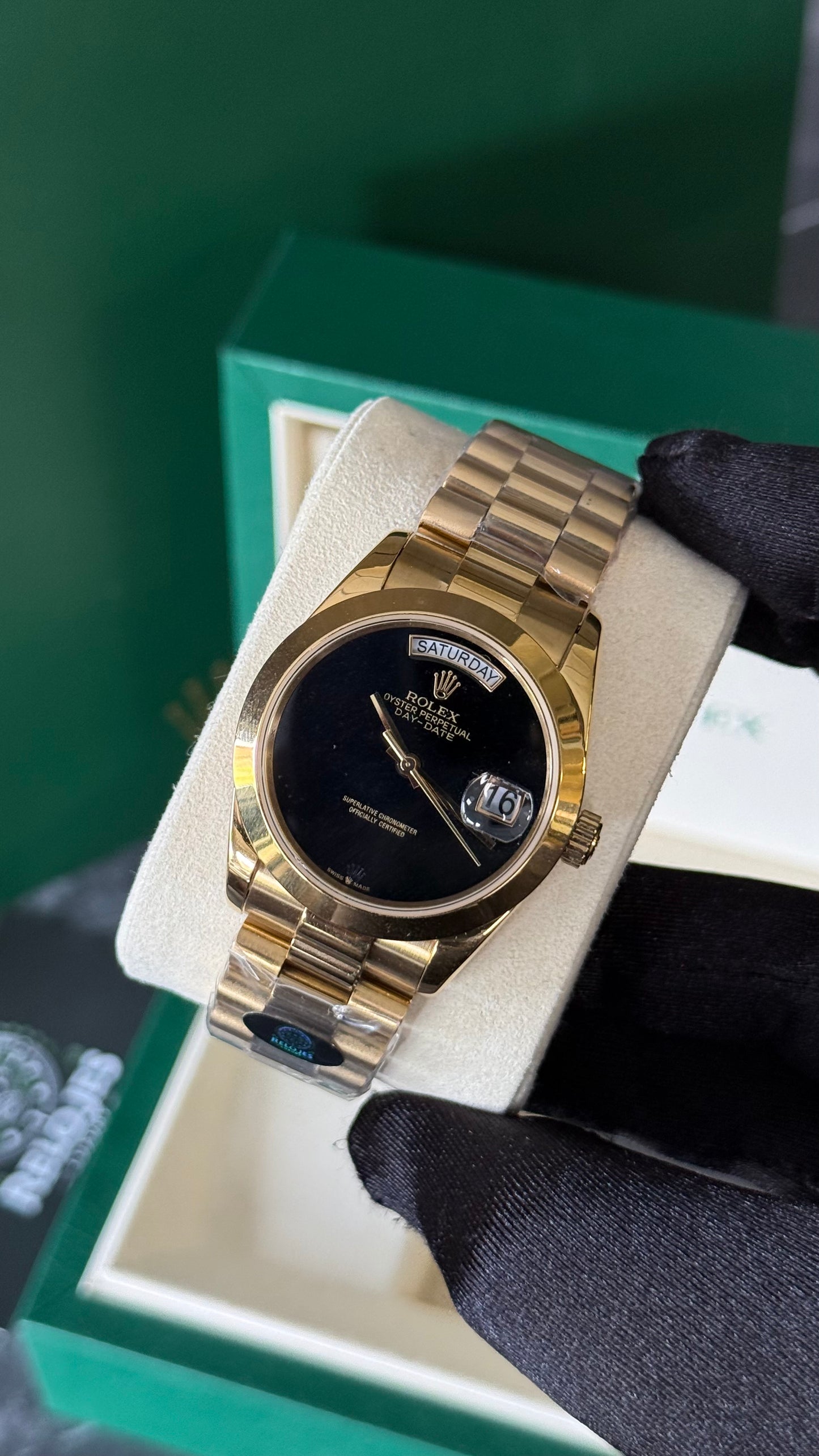 RLX DAY-DATE (ORO/NEGRO) SER