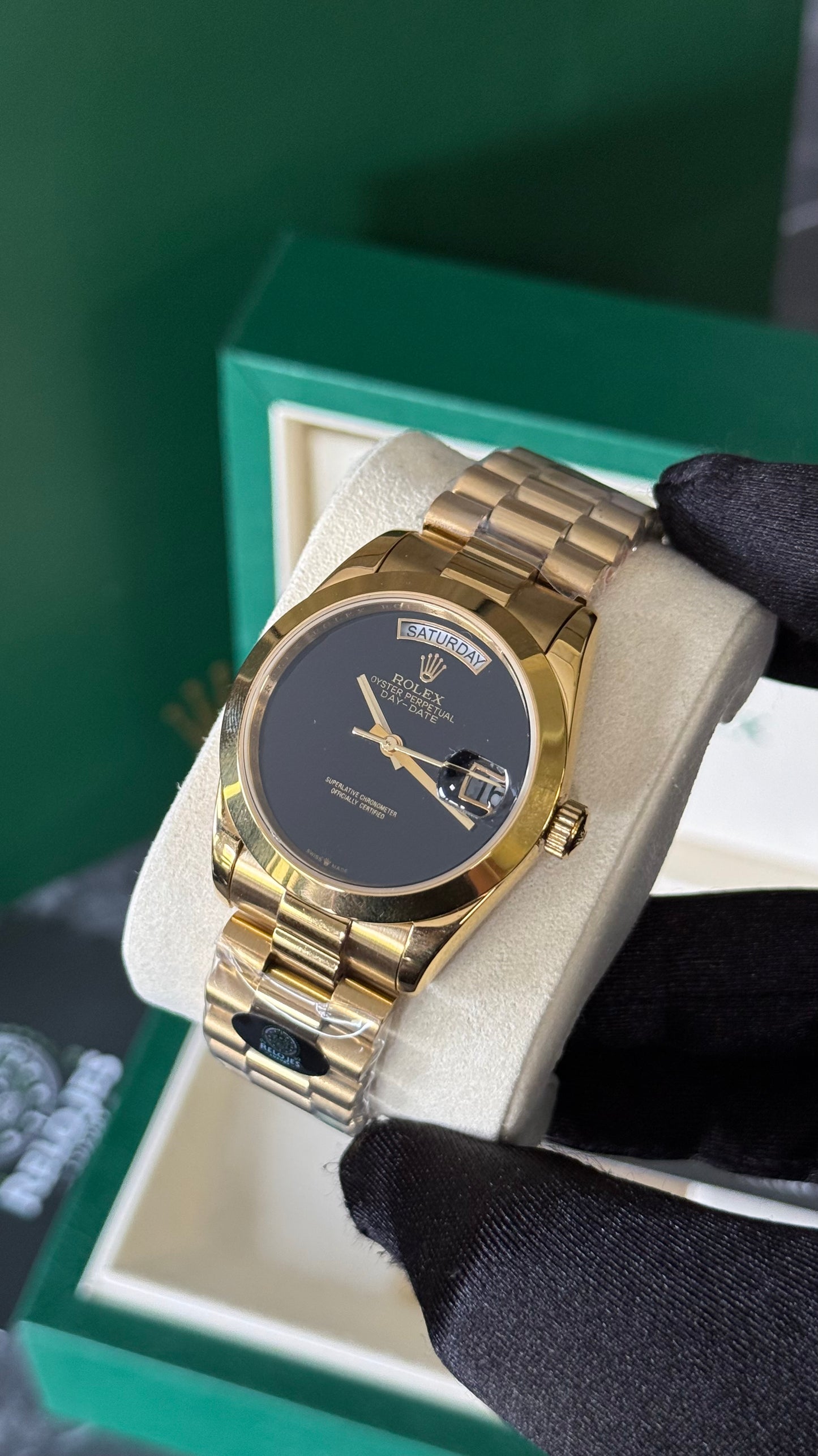 RLX DAY-DATE (ORO/NEGRO) SER