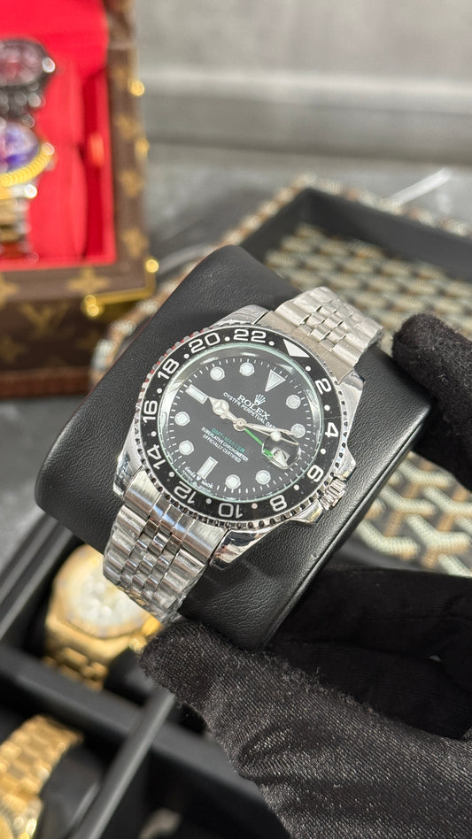 RLX GMT M ll / PLATA / NEG