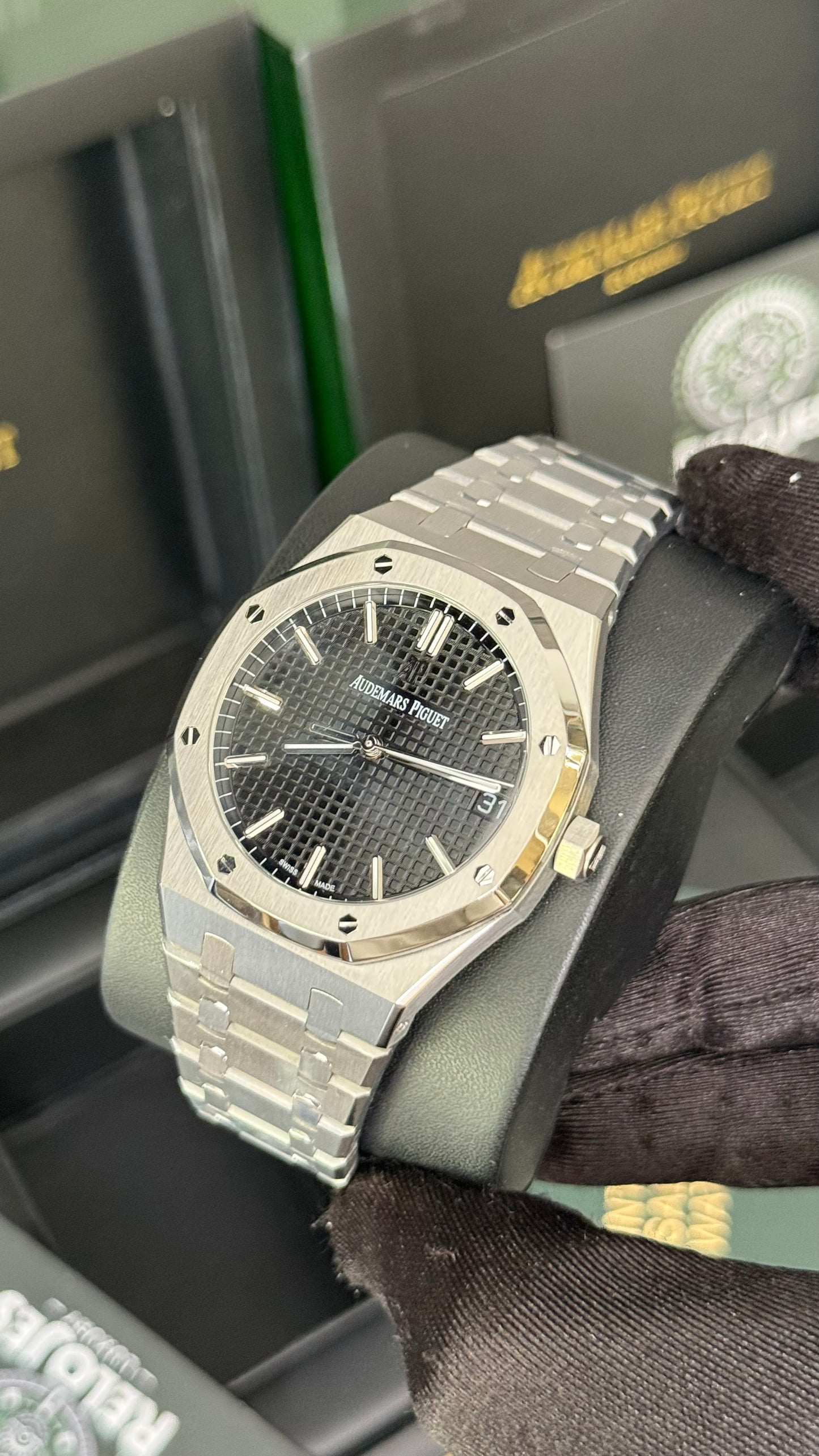 AP ROYAL OAK (PLATA/ NEGRO) SUPERCL0N