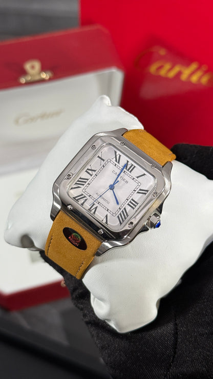 CRT SANTOS (PLATA/BLANCA) CUERO