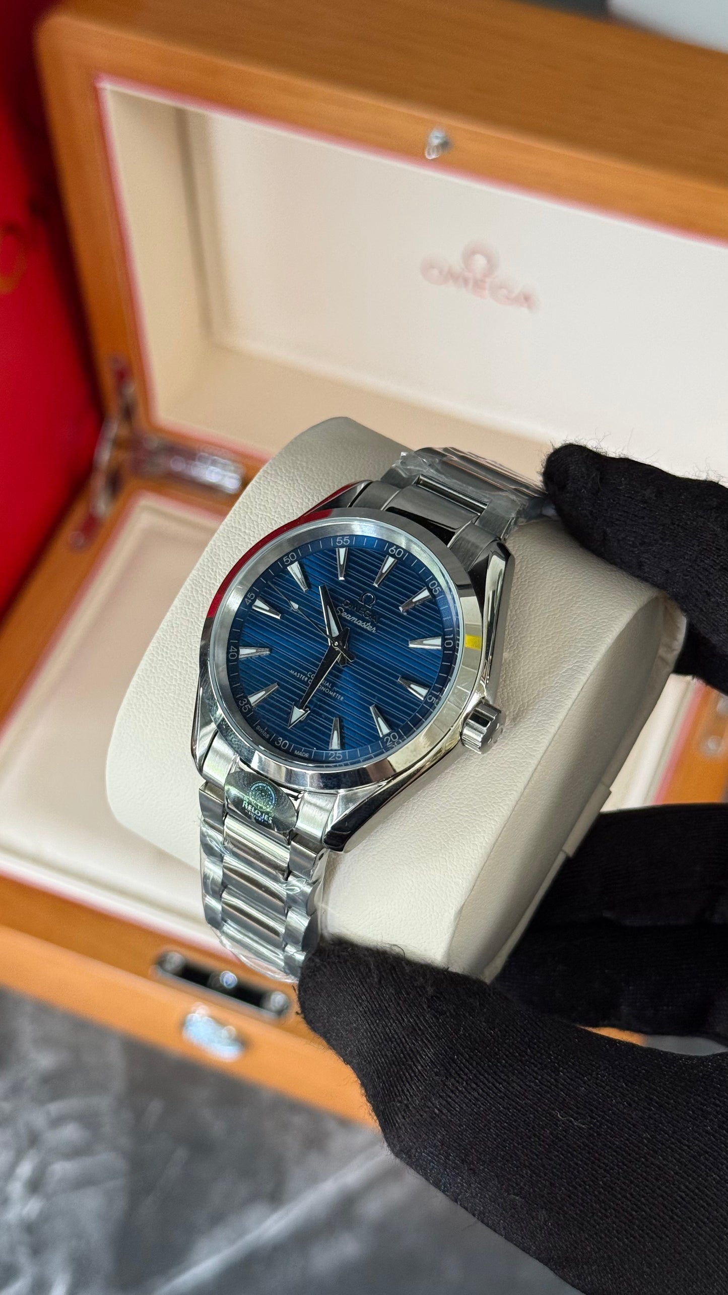 OMG AQUA TERRA (PLATA/AZUL) 41mm