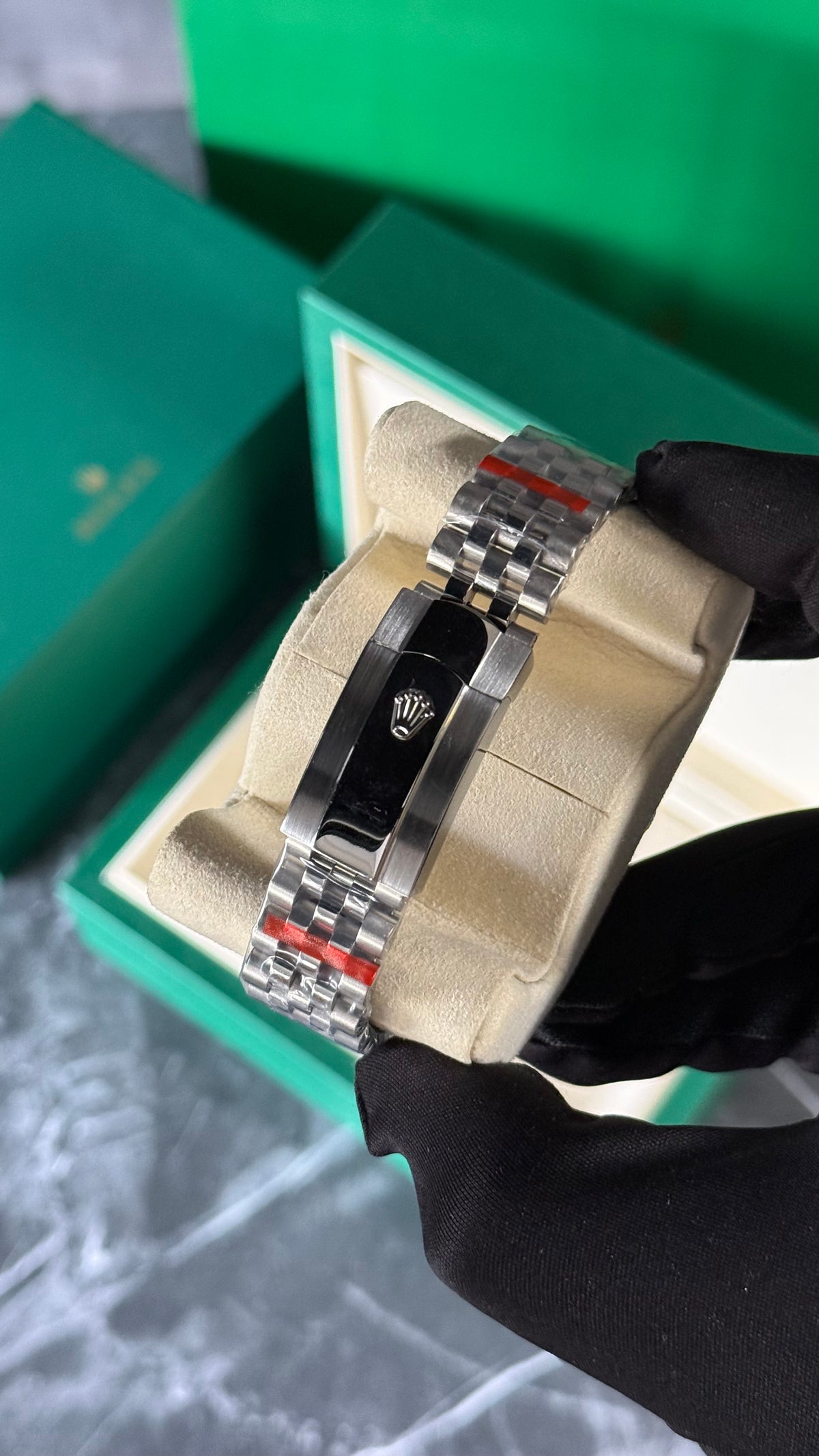RLX DATEJUST JUBILEE (PLATA/AZUL-ARABIC) liso
