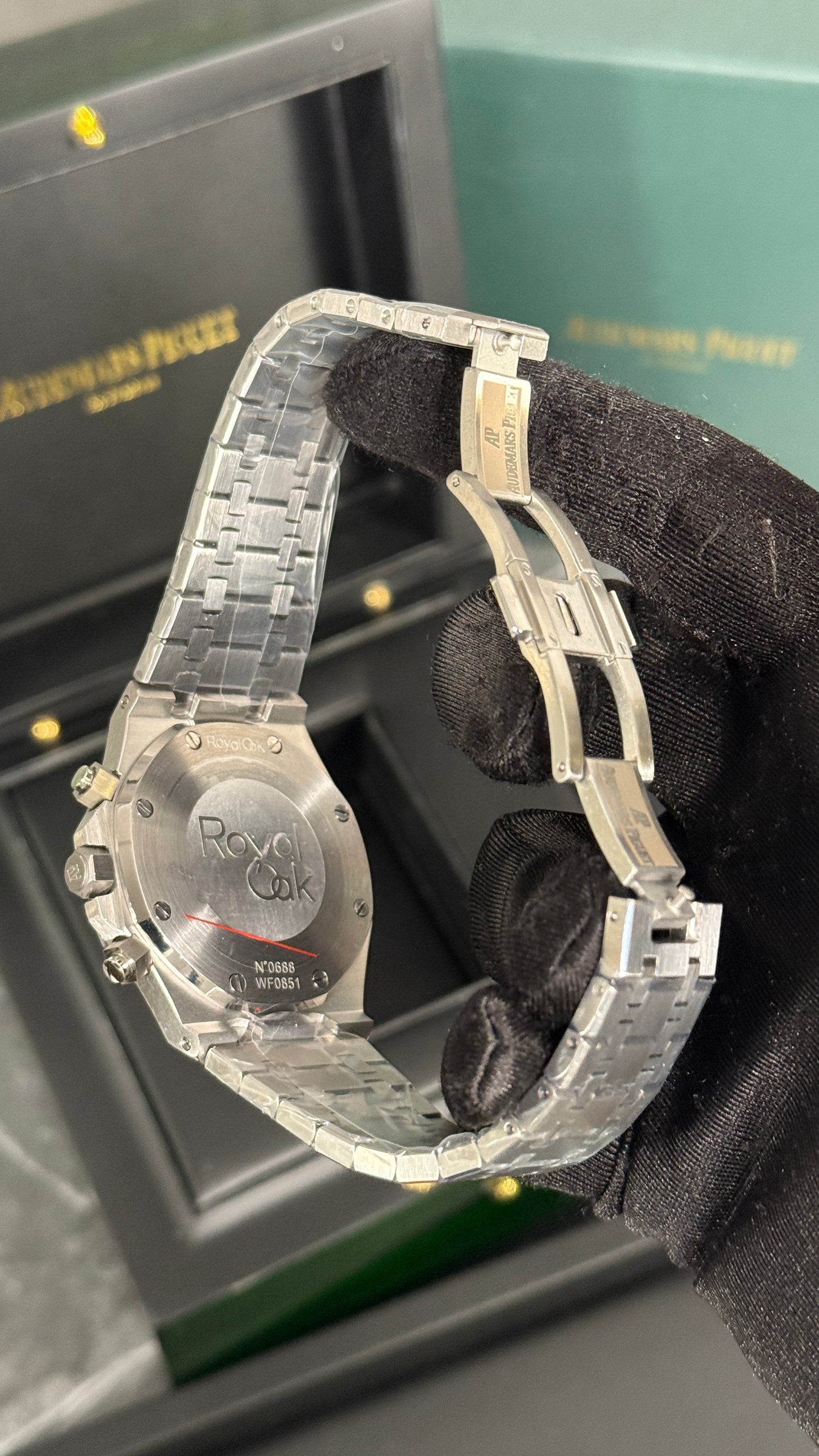 AP ROYAL OAK CRONÓGRAFO (PLATA/PURPURA)