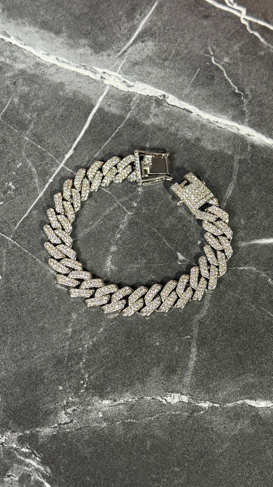 PULSERA PLATA BRILLANTES