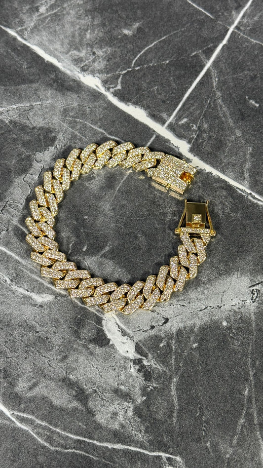PULSERA ORO BRILLANTES