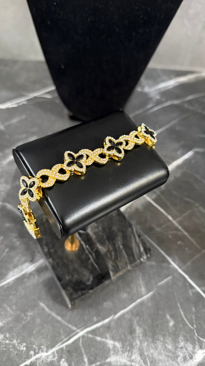 PULSERA DIAMANTES ORO EST