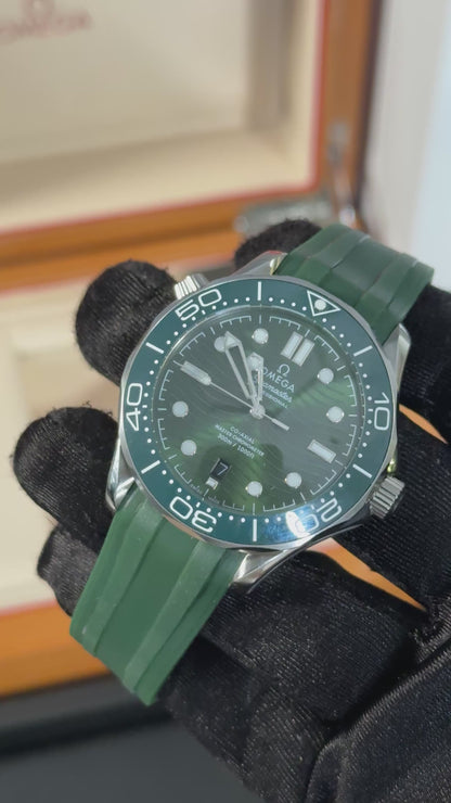 OMG SEAMASTER (PLATA/VERDE) CAUCHO