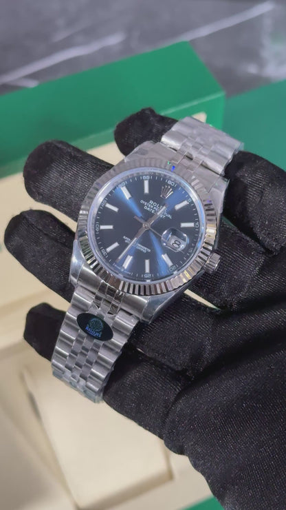 RLX DATEJUST JUBILEE (PLATA/AZUL)