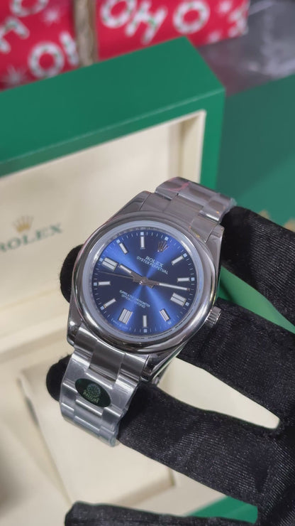 RLX OYSTER PERPETUAL (PLATA/AZUL)