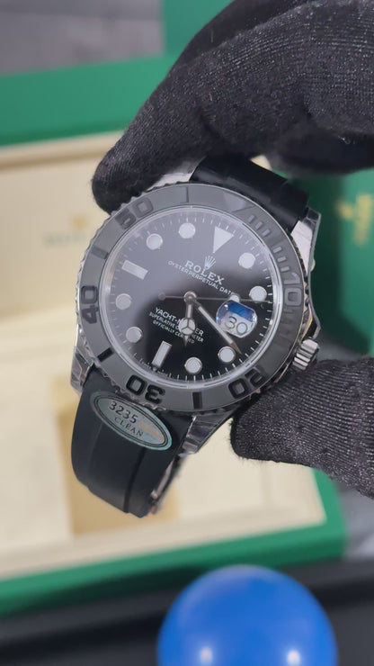 RLX YACHT-MASTER O.F. (PLATA/NEGRA) SUPERCL0N