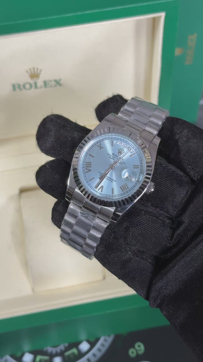 RLX DAY-DATE (PLATA/AZUL) 36MM