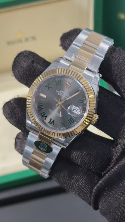 RLX DATEJUST (BICOLOR/GRIS-ROMANO)