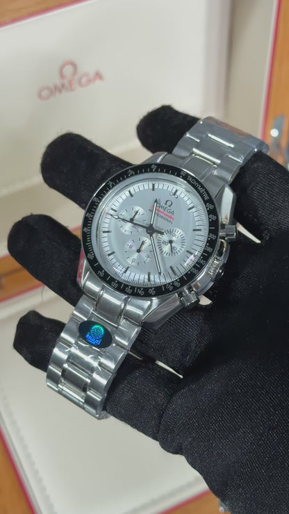 OMG SPEEDMASTER (PLATA/BLANCO) AUTOMÁTICO